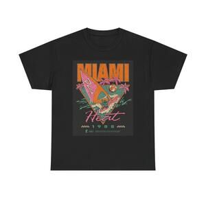 Miami Heat Graphic T Shirt Florida Unisex Heavy Cotton Tee